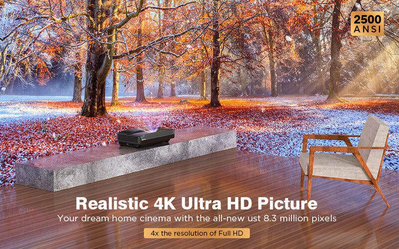 The Widest Color Gamut in the world-Bomaker Polaris 4K Ultra Short Throw Laser TV