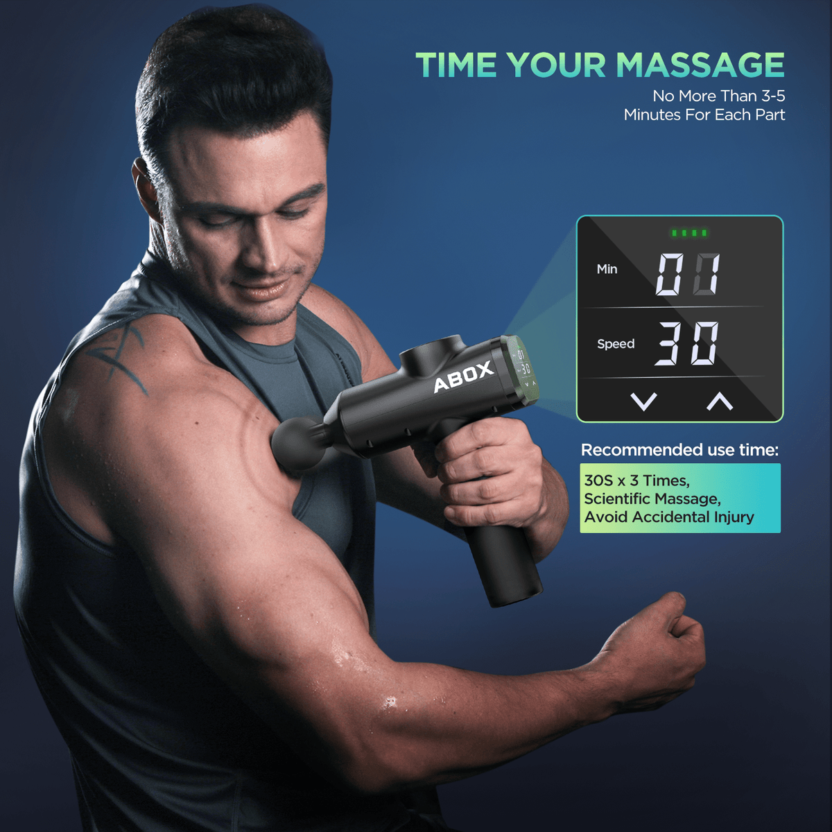 ABOX Massage Gun ABOX Hero 1 Deep Tissue Massage Gun 14 mm 30 Speed