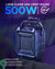 BOMAKER 500W Karaoke PA Speaker Rechargeable, with FM, 8 EQ, 8" Woofer, BT, Deep Bass, AUX, USB, Wheels, Portable Telescopic Handle -PA01 - Bomaker