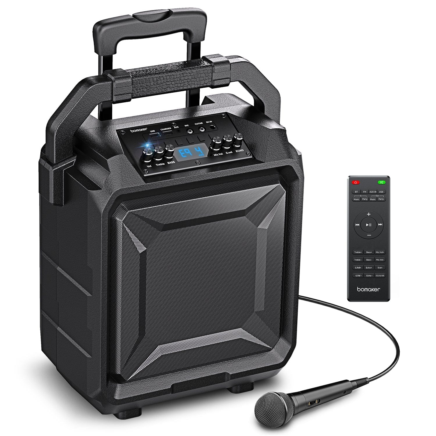 Bomaker 500W PA System Wiederaufladbare Bluetooth-Lautsprecher