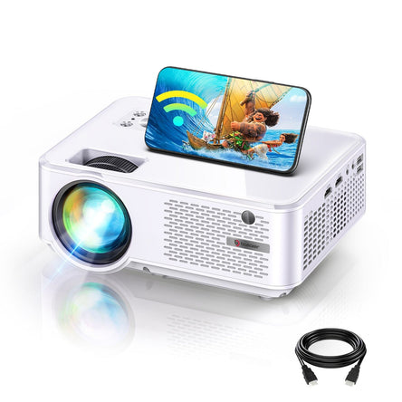 Bomaker 1080P HD WiFi Mini Projector for iPhone and Outdoor Movies, 200 ANSI Lumen-C9 - Bomaker