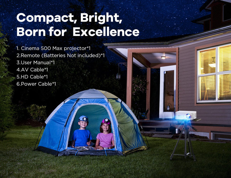 Bomaker 1080P 2.4G+5G WiFi Projector—Cinema 500 Max - Bomaker