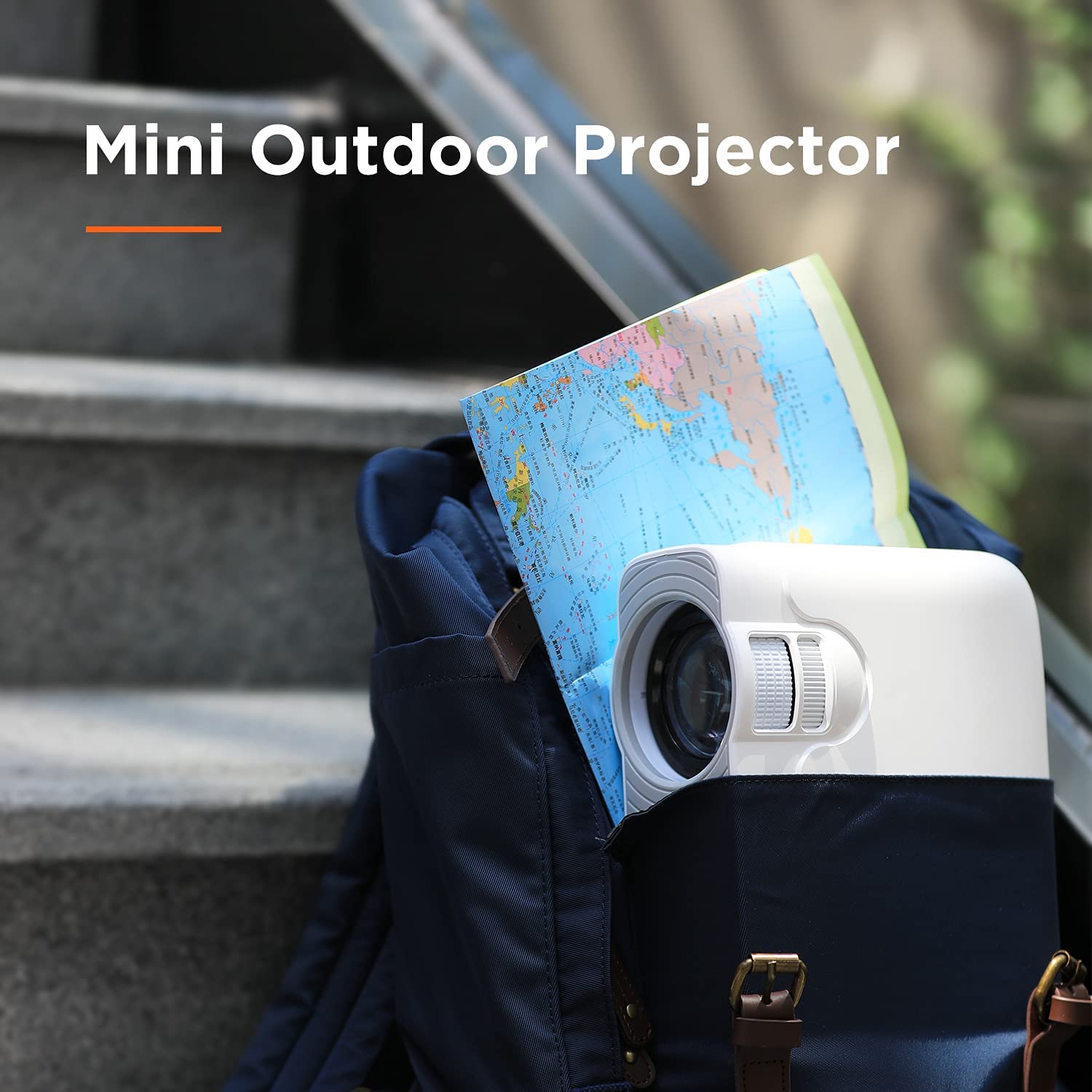 BOMAKER GC357 Portable WiFi Mini Outdoor Projector,  Outdoor Movie & Home Theater Projectors - Bomaker