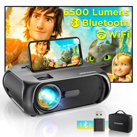 Bomaker S5 Gray Wi-Fi Outdoor Projector Full HD 1080P Wireless Mirroring - Bomaker