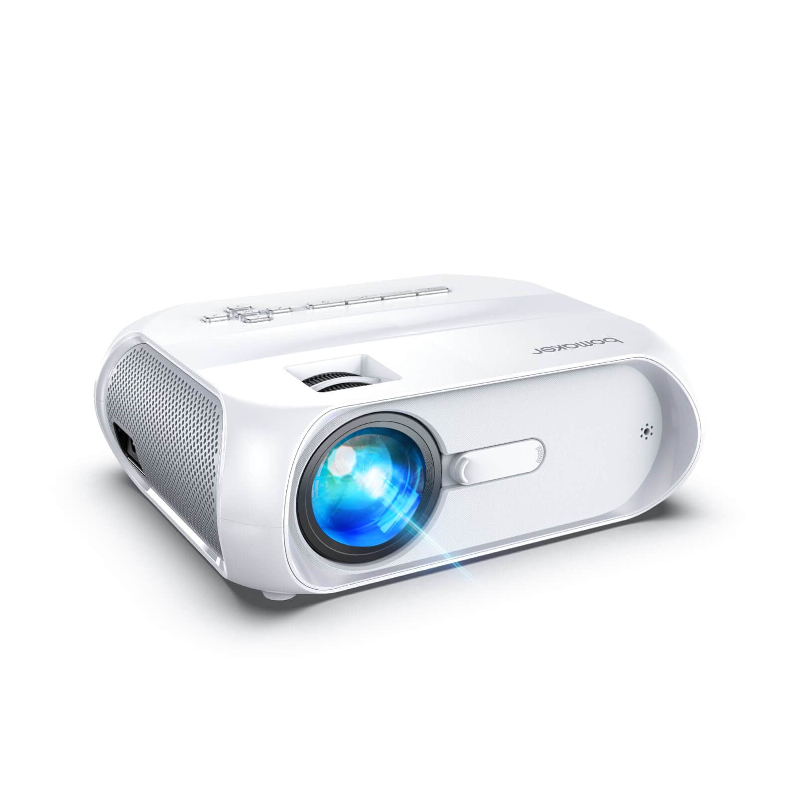 Bomaker 150 ANSI Lumen Wi-Fi Outdoor Projektor Full HD 1080P Wireless Mirroring -- S5, Weiß