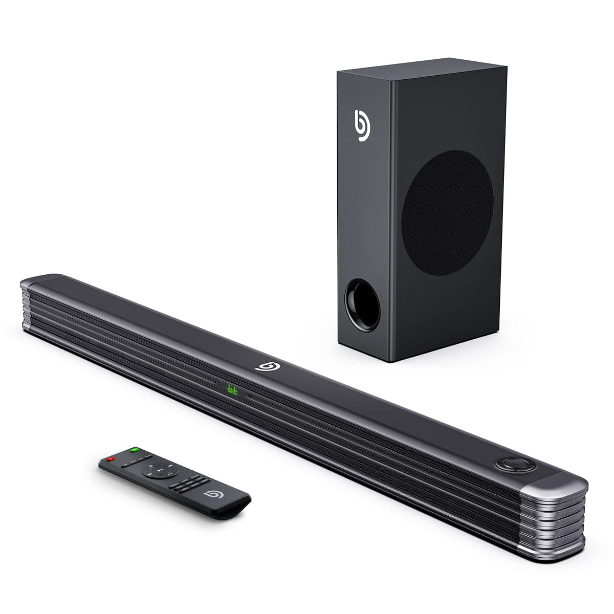 BOMAKER 2.1 Canal Sound Bar avec subwoofer sans fil et Bluetooth-Njord I