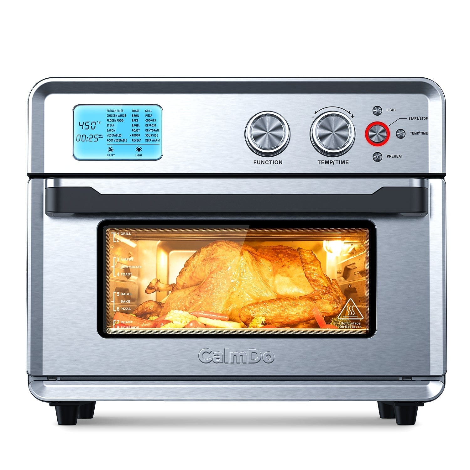 Calmdo AF-120CDEU 1500W 12L Air Fryer Toaster Oven