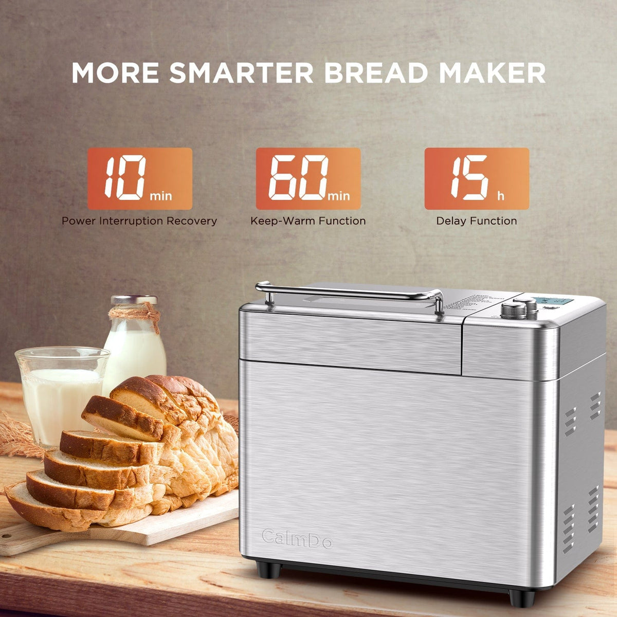 CalmDo home appliance CalmDo Fully Automatic Bread Maker Machine