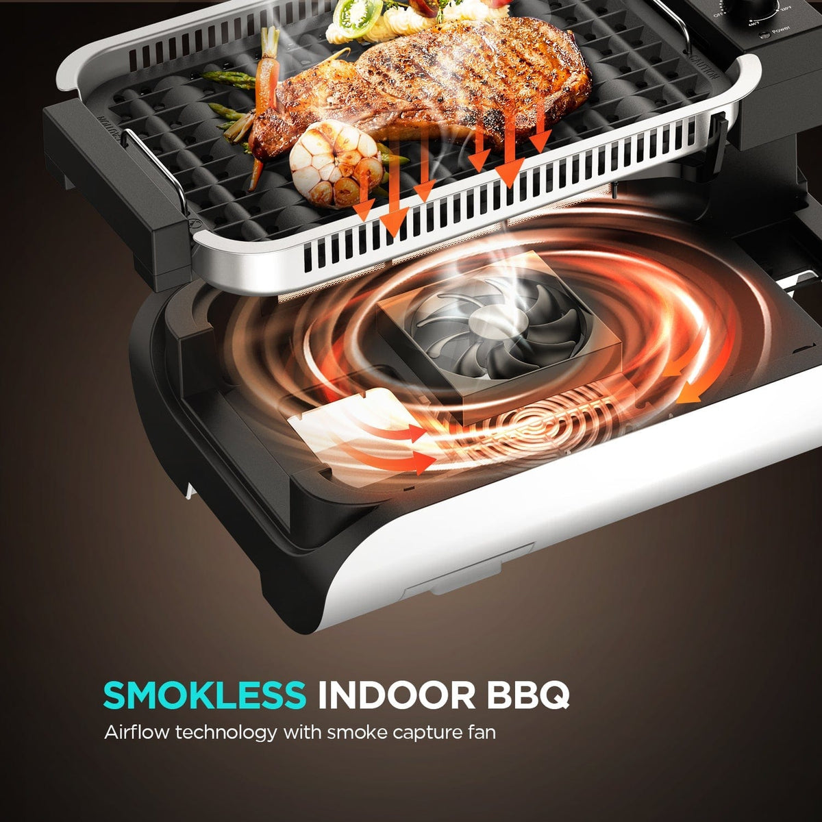 calmdo home appliance CalmDo Smokeless Indoor Grill, Black