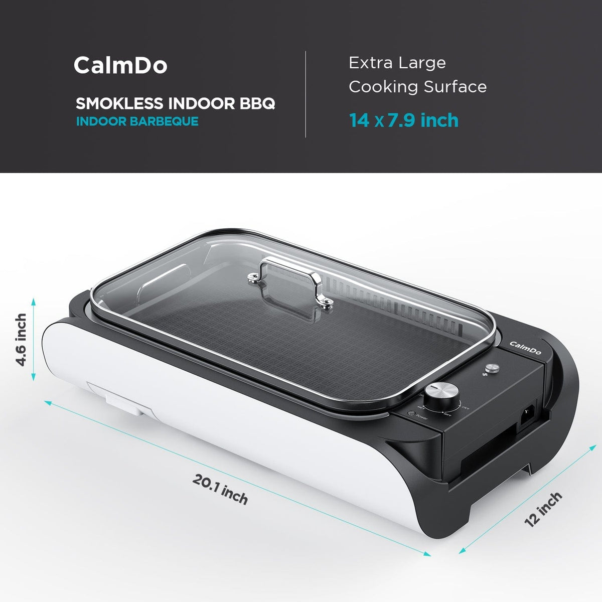 calmdo home appliance CalmDo Smokeless Indoor Grill, Black