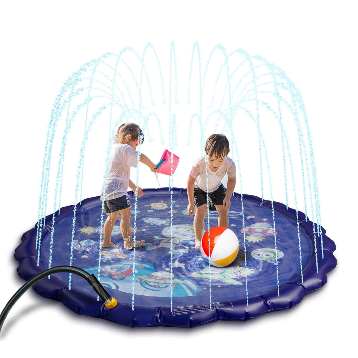 Hyvigor splash pad Dark Blue Splash Pad Sprinkler Pool