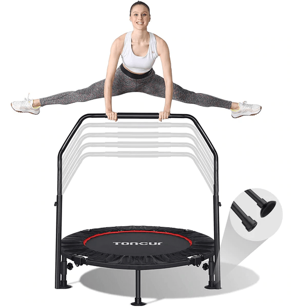 Toncur Trampolines Toncur 40&quot; Foldable Mini Trampoline with Handle