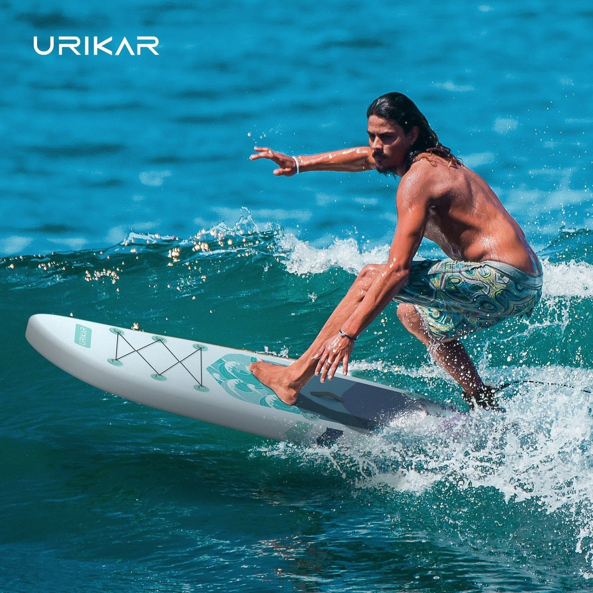 Urikar Surfboard Urikar Inflatable Paddleboard with Premium Accessories Set-Pump, Carrier, Waterproof Dry Bag