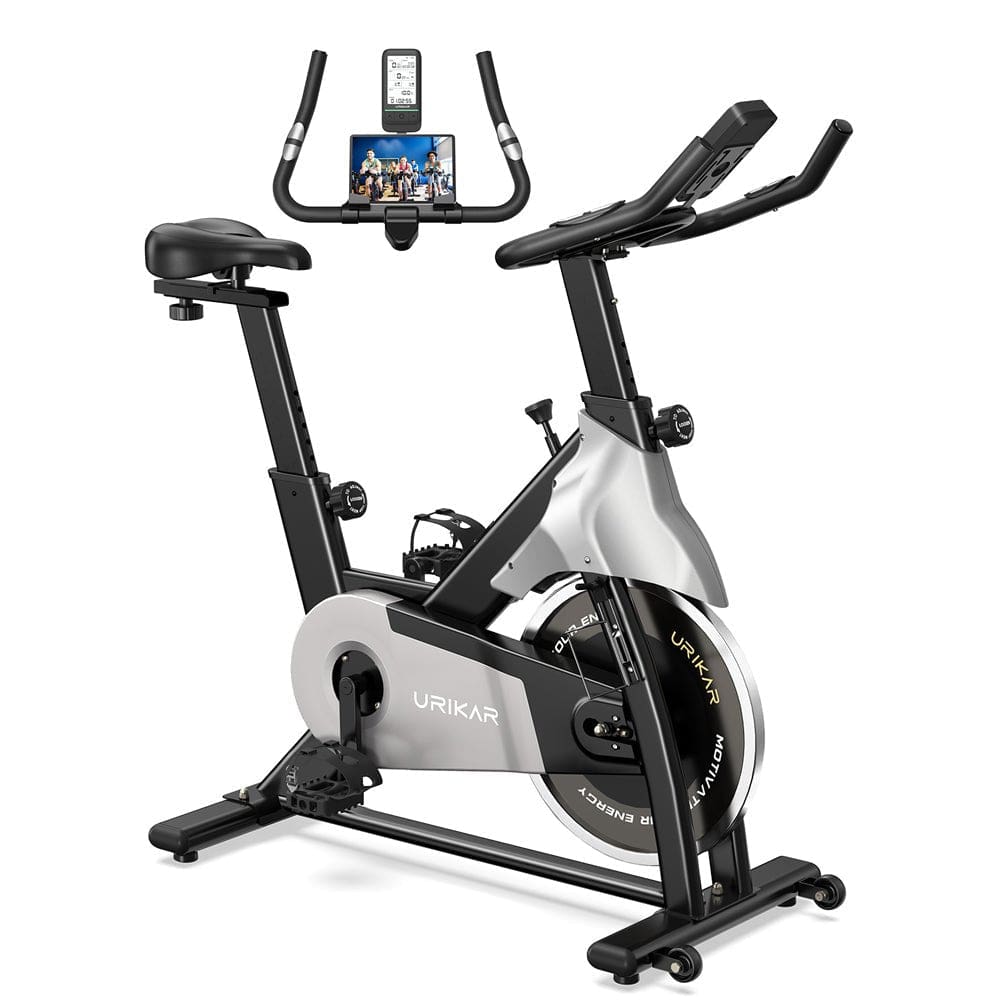 Urikar Flex V10 Indoor Spinning Bike with 4.3-in Large-screen Smart LCD Monitor