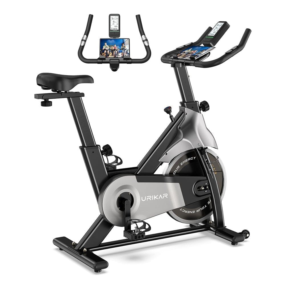 Urikar Flex V10 Indoor Spinning Bike with 4.3-in Large-screen Smart LCD Monitor