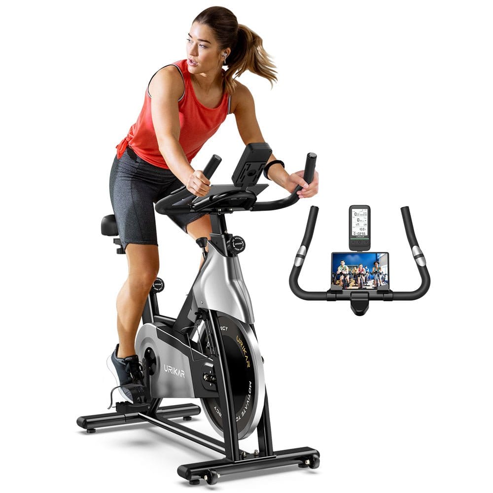 Urikar Urikar Flex V10 Indoor Spinning Bike with 4.3-in Large-screen Smart LCD Monitor